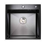 Кухонна мийка 50*50 нержавіюча сталь PVD Platinum